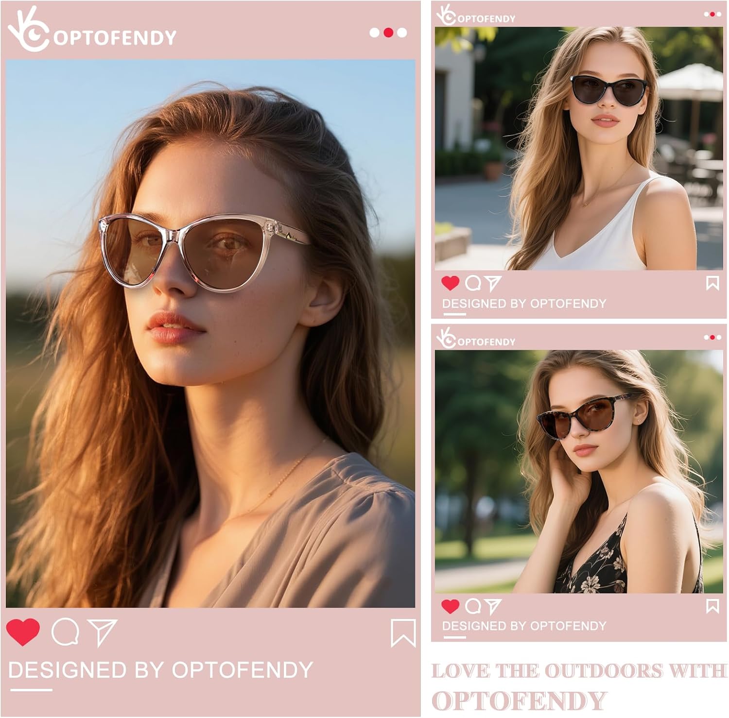 OPTOFENDY Bifocal Reader Sunglasses for Women, Fashion Outdoor Cat Eye Reading Sunglasses with UV400 Protection - Image 7
