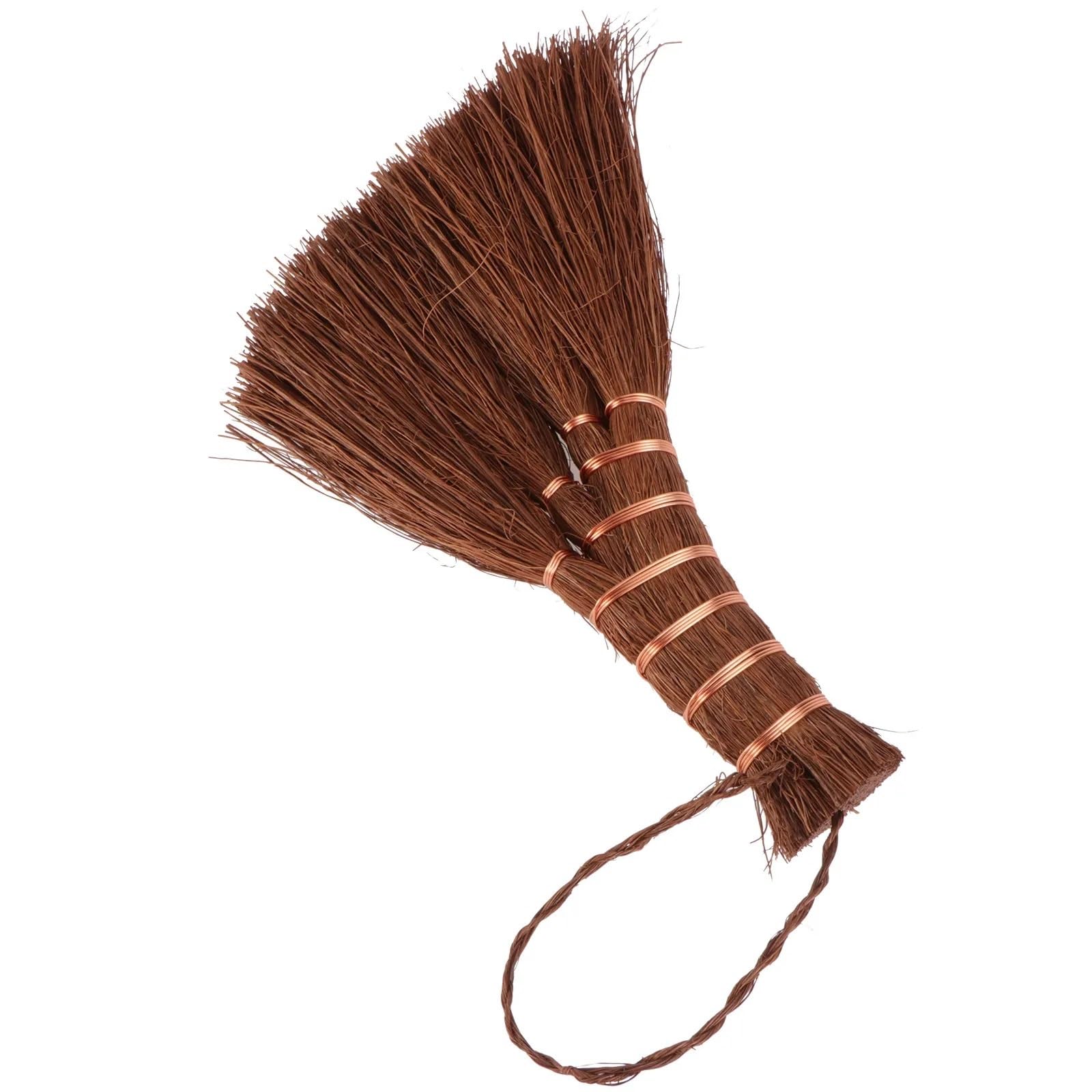 Palm Broom 1Pcs Mini Broom Palm Fiber Lightweight Compact Household Cleaning Tool for Small Debris