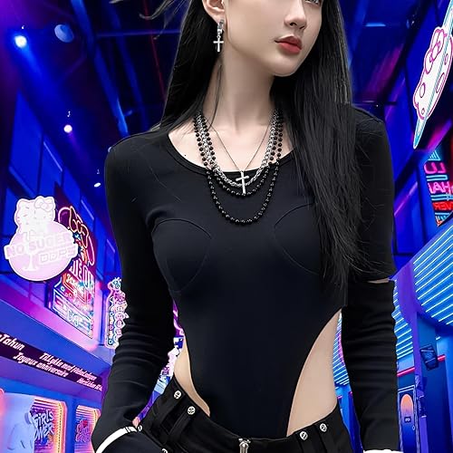 Miniatura 6 de Accesorios de disfraz de los años 80 para mujer, kit de fiesta de disfraces punk con diadema de encaje, aretes, guantes de red, collar, pulsera para