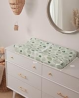 Vista 5 de Blissful Diary Almohadilla de Muselina para Cambiar Pañales de Bebé con Forro Impermeable de Espuma, Almohadilla de Mesa para Cambiar Pañales