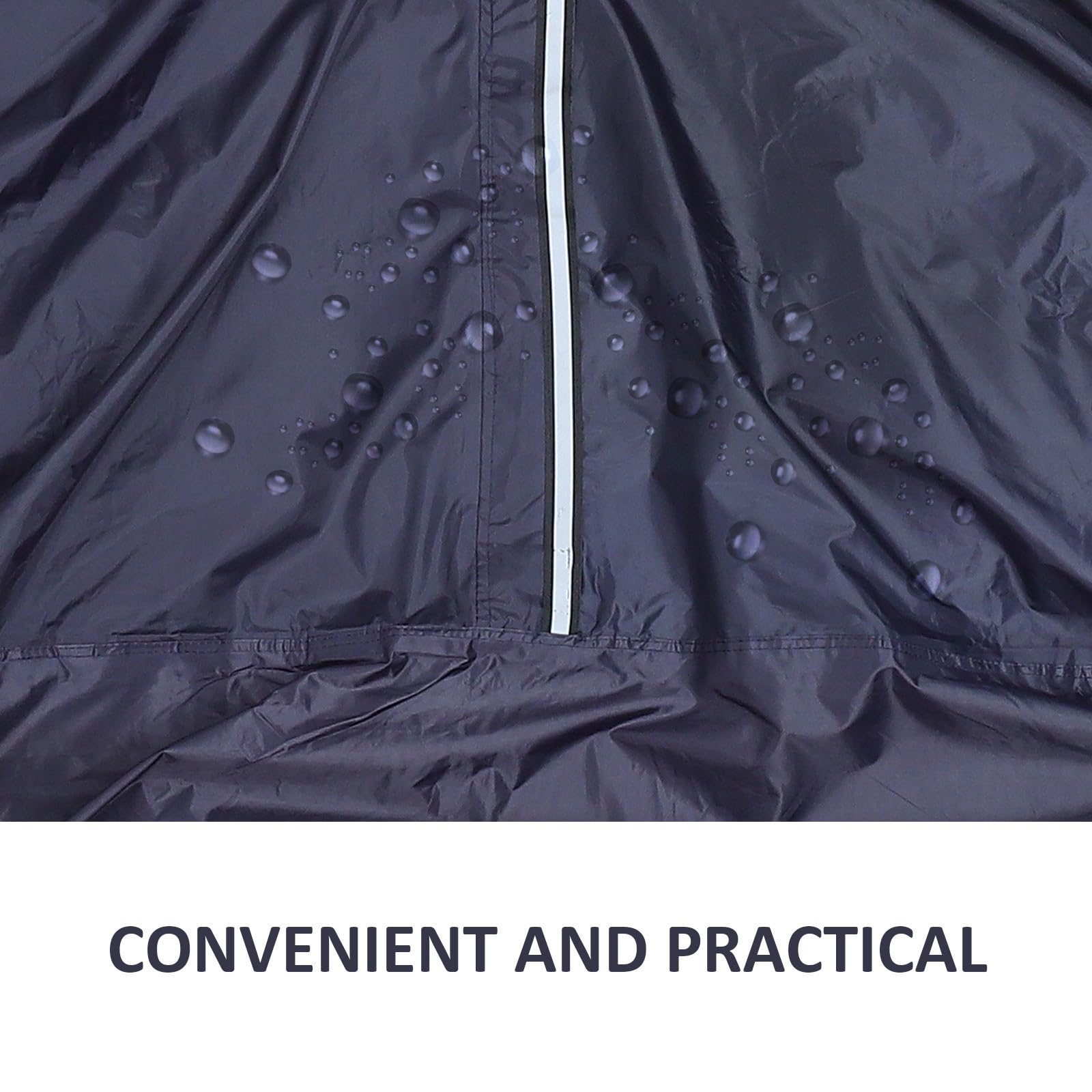 Poncho de Pluie pour Fauteuil Roulant Adulte en Polyester Taffeta Pvc | Pliable et Portable, Facile à Emporter, Usage Extérieur Toute Saison, Conçu pour Personnes Âgées