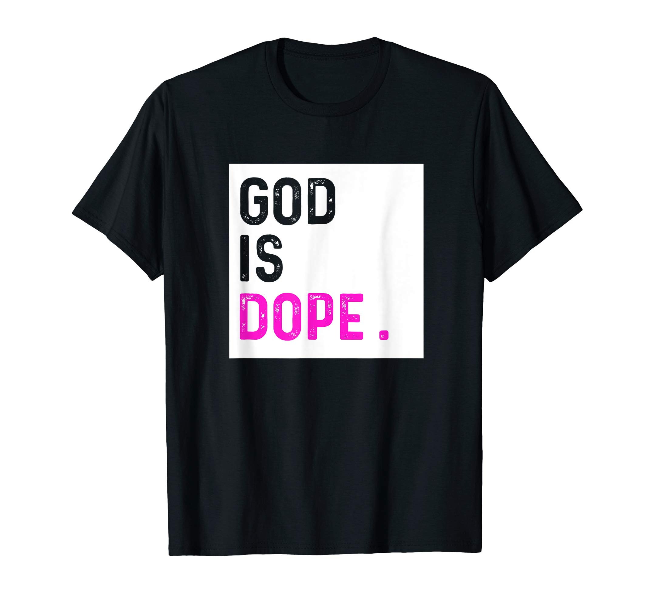 Faithful TeesGod is Dope Tshirt PURPLE Funny Christian Faith Believe Gift T-Shirt