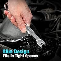 Vista 9 de DURATECH Juego de llaves de trinquete y puntas de destornillador de 1/4 pulgadas, 36 piezas, juego de llaves de trinquete de cabeza flexible