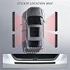 para BMW M4 2021-2026 G82 Protector de Umbral de Puerta, Fibra de Carbono | Protector de Umbral de Puerta de Fibra de Carbono, Guarda de Entrada Deportiva, Cubierta de Umbral Antirrayas 5 Piezas, Calcomanía Autoadhesiva 5