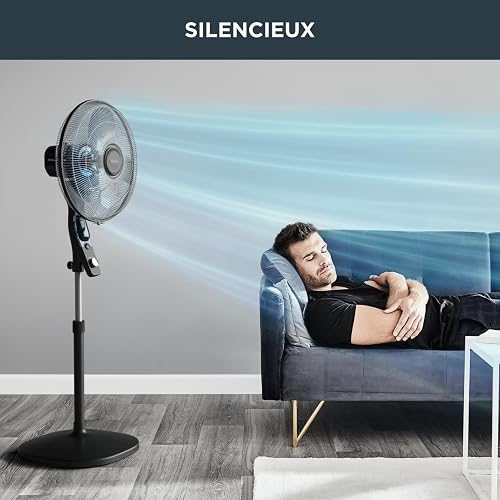Rowenta Ventilateur sur pied, Imbattable contre les moustiques, Compact, Haute performance, 3 vitesses, Oscillation automatique, Essential+ anti-moustique VU4420F2 - 4
