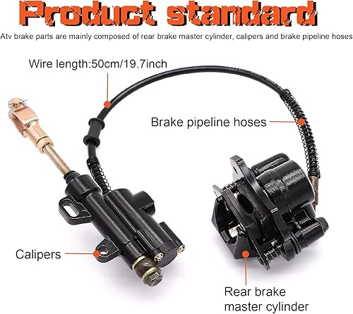 Miniatura 2 de Pinza de cilindro maestro de freno trasero para 50-125cc chino TaoTao Peace Motorsports Quad Coolster 3050HD ATV cuatro ruedas