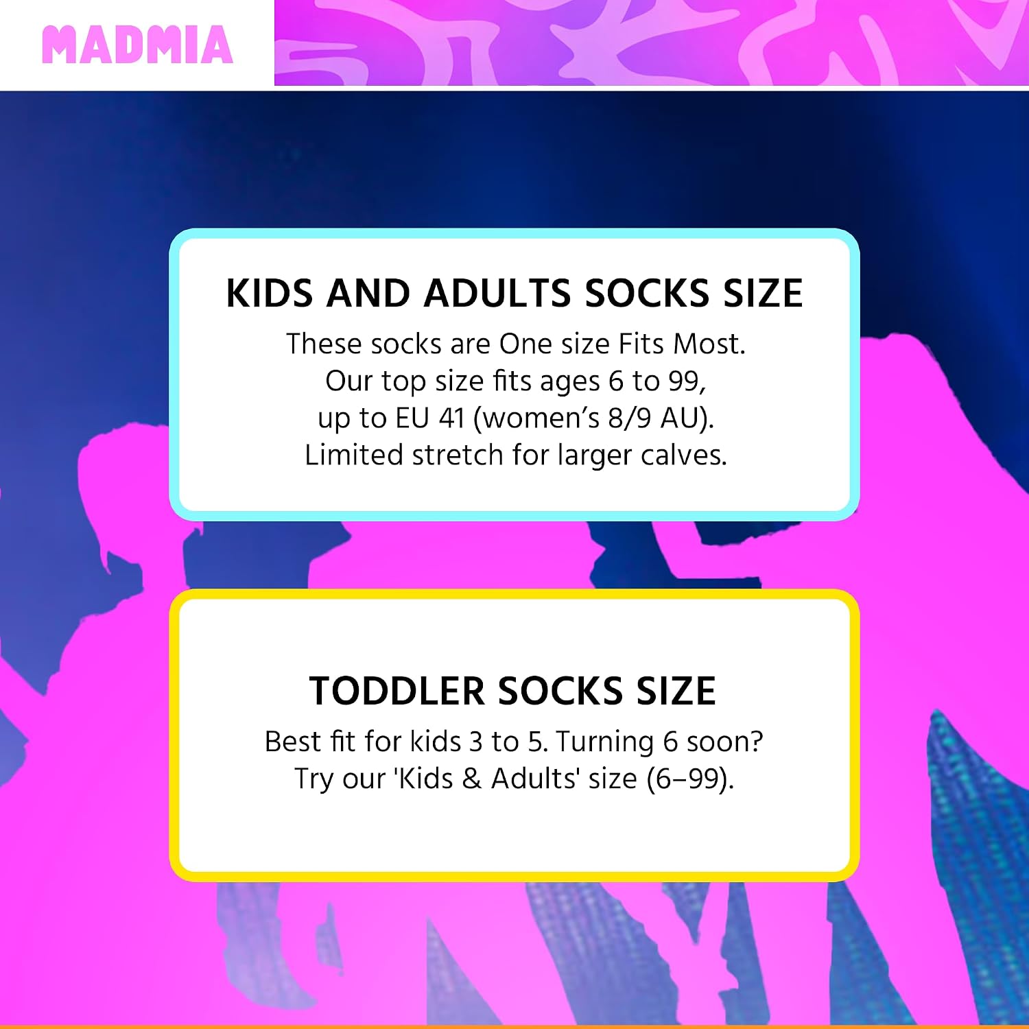 MADMIA Kpop Demon Hunters Derpy Knee-High Socks – Colorful Dress-Up Socks for Kids & Adults, Fun Crazy Sock Day Gift, One Size Fits Most