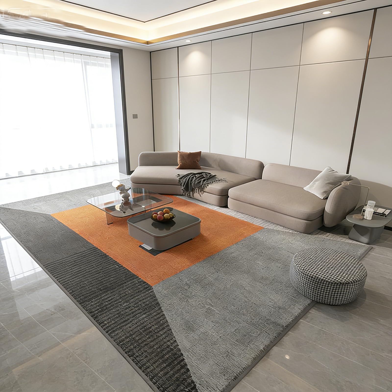 Tapis de chambre doux et moelleux 170x300 facile à nettoyer au quotidien