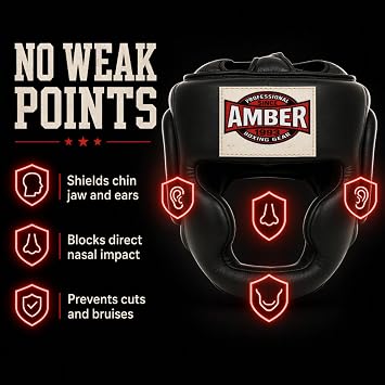 Extreme Full-Face Leather Headgear Ultimate Protection