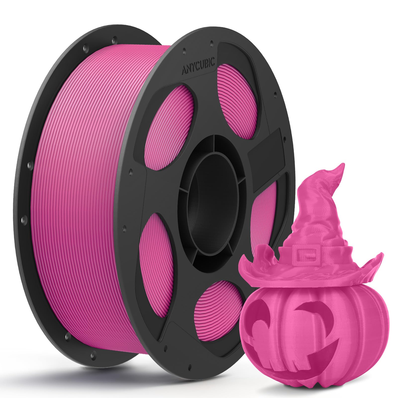 ANYCUBIC PLA Filament 1,75mm, Refill PLA und Spool Kit, 3D Drucker Filament PLA, Vakuumverpackung, Intelligente Identifikation, 1KG Magenta