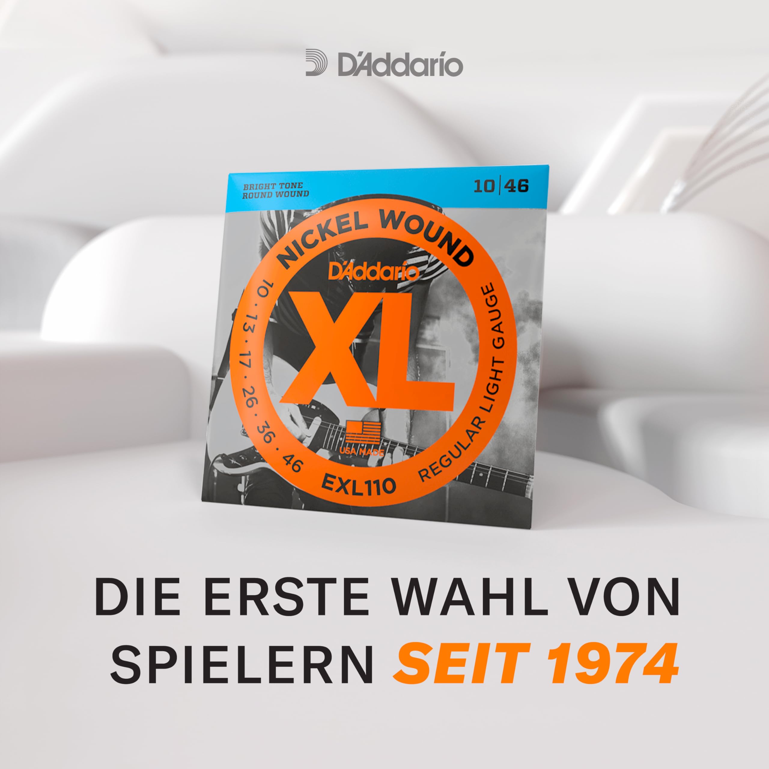 D'Addario EXL120 Nickel Wound E-Gitarrensaiten, Super Light, 9-42