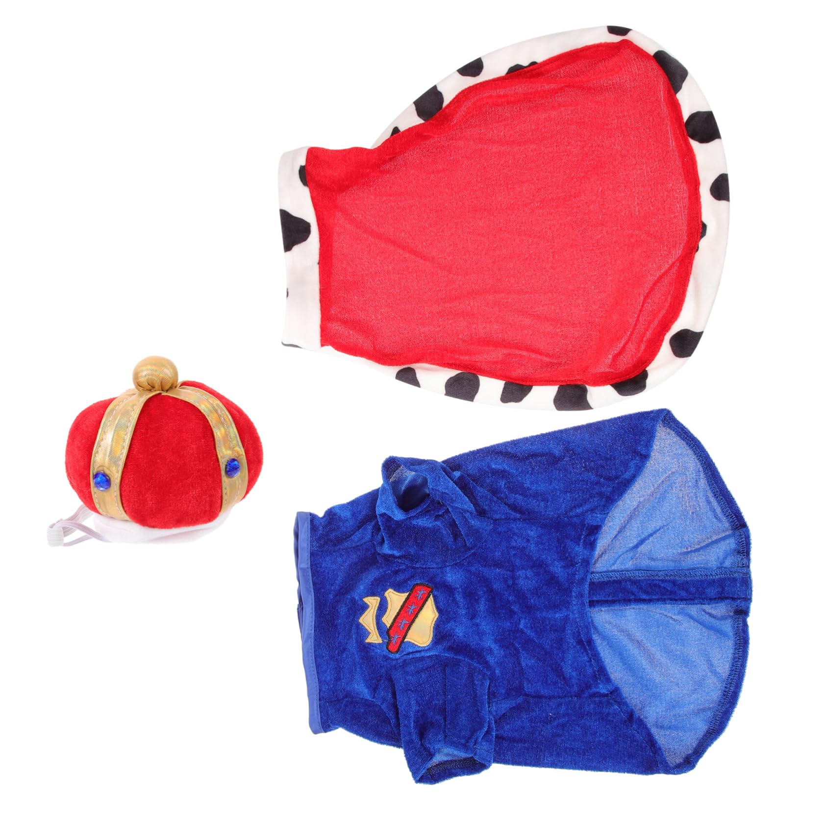 Sosoport 2sets Costumi Per Cani Con Mantello e Cappello Abbigliamento Per Animali Domestici Comodo e Leggero Adatto Per Festività e Foto