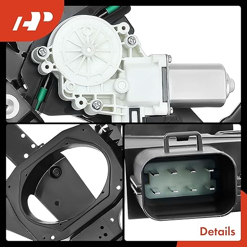 Miniatura 8 de A-Premium Elevalunas eléctrico con motor compatible con Ford Expedition Lincoln Navigator 2007-2017 Sport Utility delantera izquierda del lado del