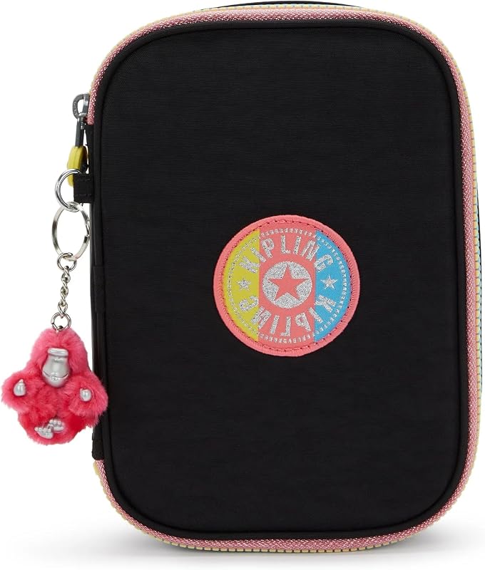 Estojo Kipling 100 Pens com zíper e alças elásticas