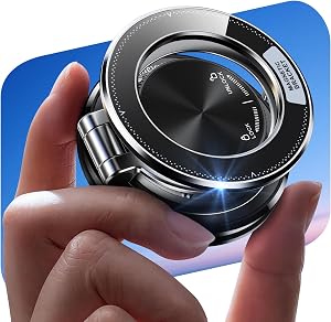 Glangeh Magnetic Mobile Car Holder, Ultra Slim and Fully Metallic, [Suction Cup with Gel+Suction of 95 LBS] Mag-Safe Suppo…