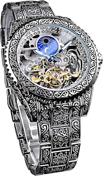 Mens Automatic Mechanical Watch, Mens Wristwatch, Automatic Watch, Stainless Steel Watch, Luxury Watch, Simple, Automatic, Mechanical, Mens Watch, Analog Watch, Casual Watch, Waterproof,