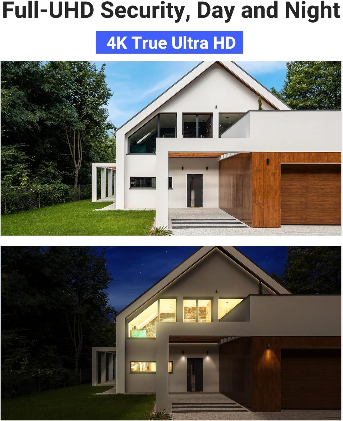 ANNKE AC800 4K Turret POE Camera, Ultra HD Outdoor Security IP Camera with Strobe & Spotlight Alarms, Human/Vehicle Detection, Two-Way Audio, Compatible with Alexa, Up to 256GB MicroSD Card