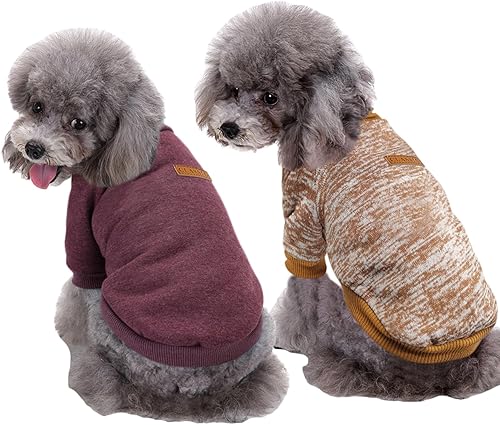 CHBORLESS Suéter para perro y mascota, pijama cálida para perro, suéter suave para gatos, ropa para cachorros, suéter para perros pequeños, sudadera