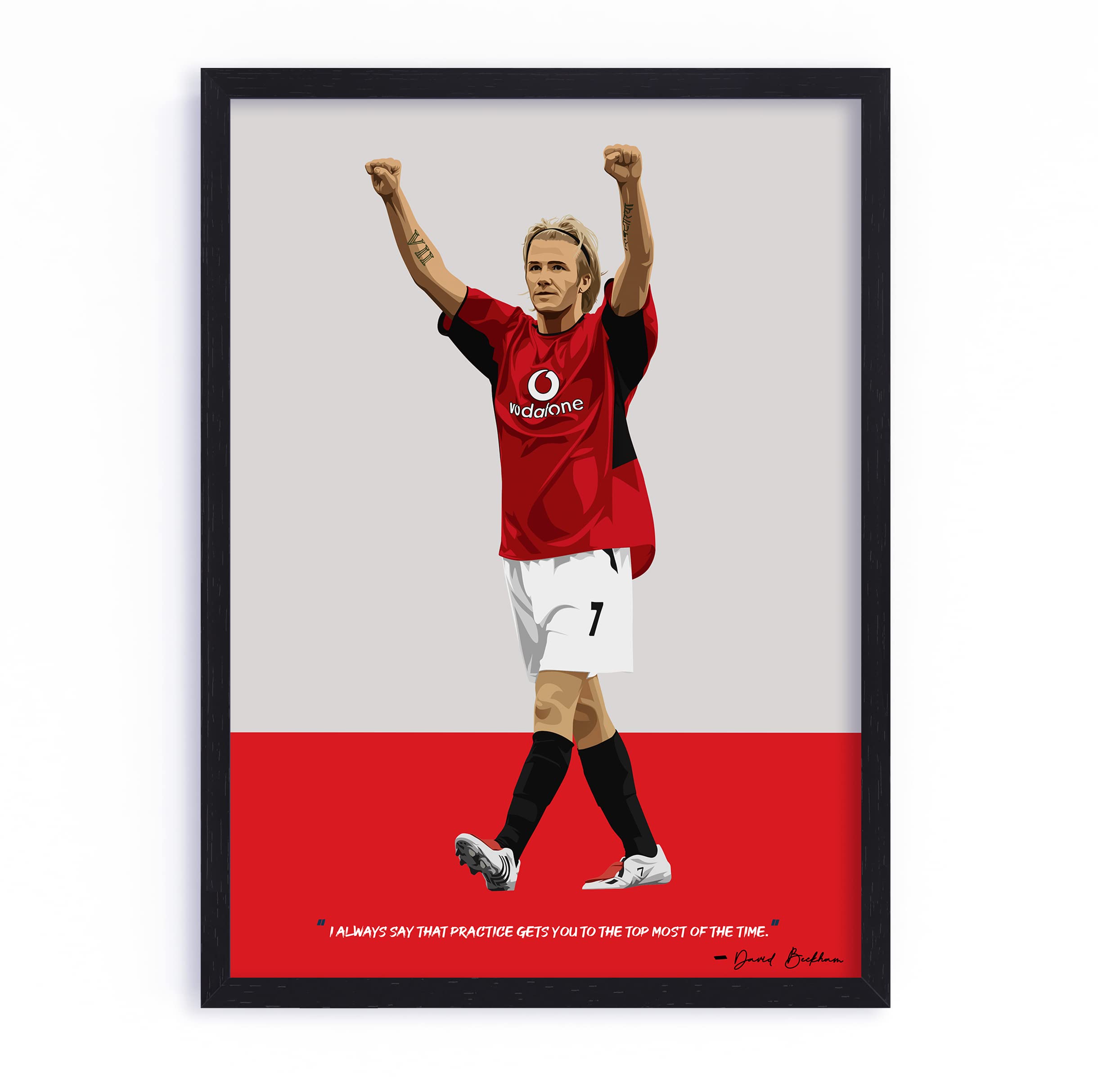 POSTER ONZE MONDIAL // David Beckham Manchester United - Rivaldo Milan Ac EUR 2,99 - FR