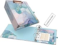 Vista 37 de EYROZILL Mini carpeta de 3 anillas, 5.5 x 8.5 pulgadas, 2 pulgadas, estampado de vaca