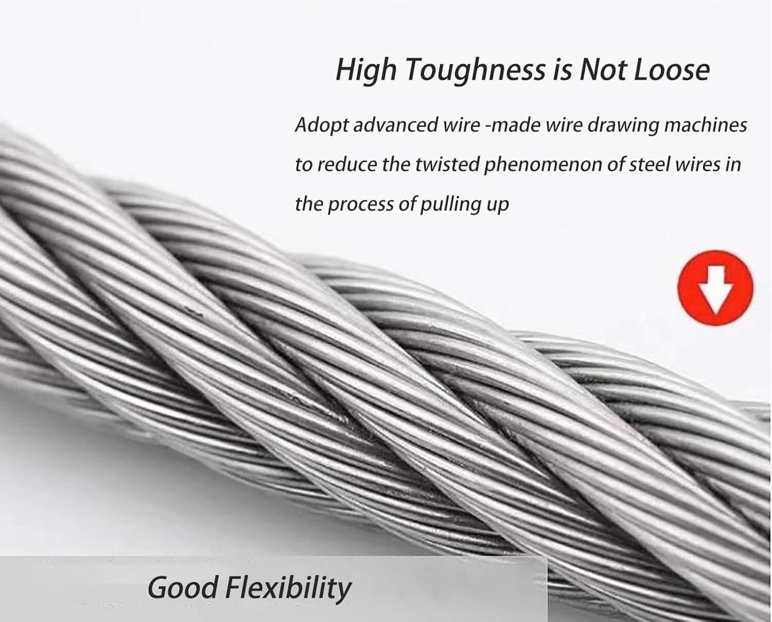 High-Strength 3mm Stainless Steel Safety Net, Flexible Fall Protection Mesh for Balconies and Railings, Durable 304 Security Netting (1x3m)