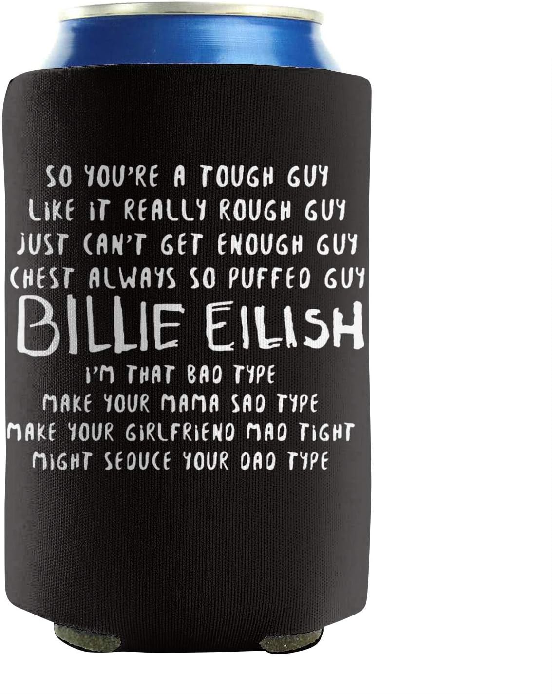 Can Coolers Sleeves badguylyric Collapsible Cold Drink 2