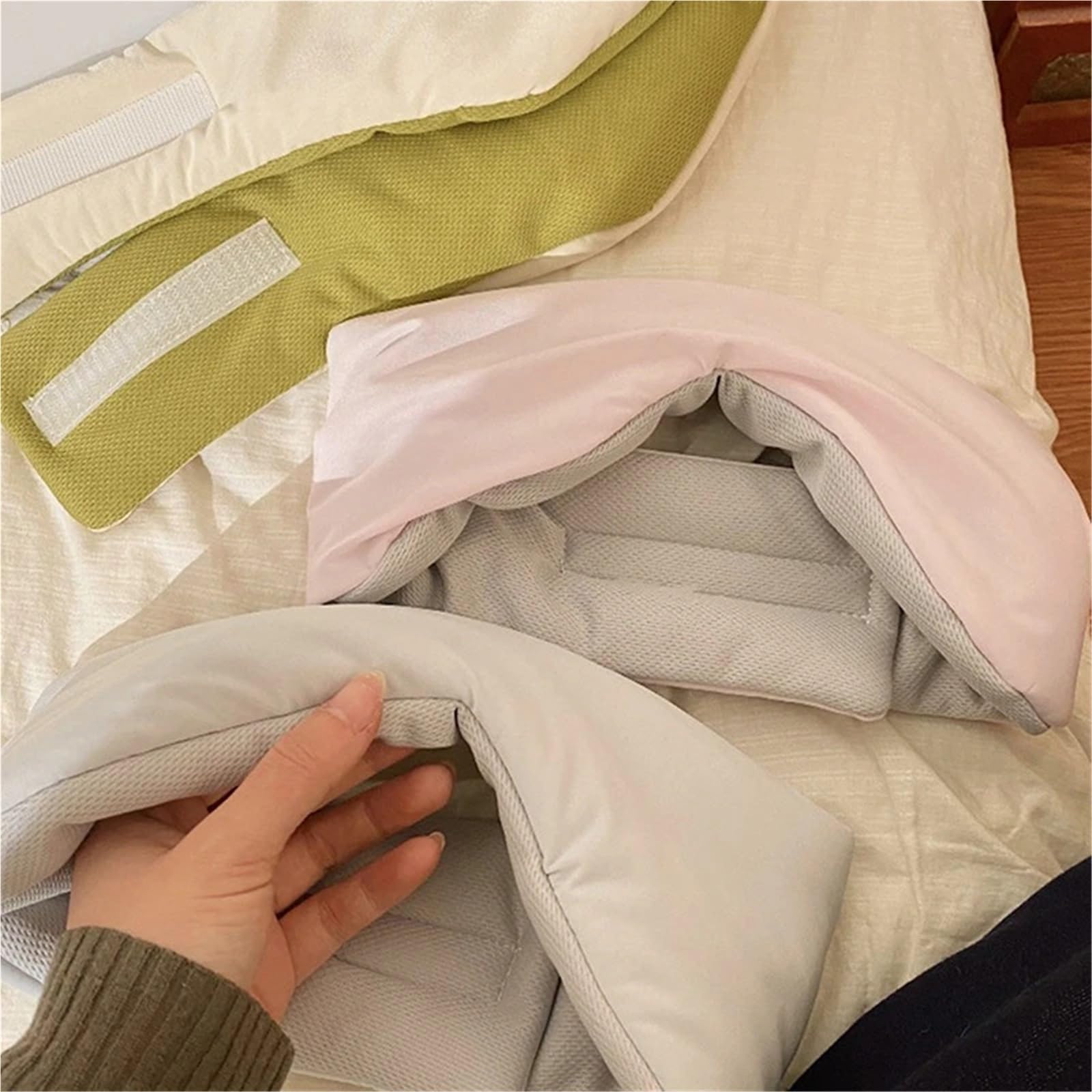 Maschera Oculare Peso Maschera for gli occhi ponderata for dormire, bloccare la luce, gravità, pressione delicata, benda for il sonno, visiera, relax da viaggio(A3)