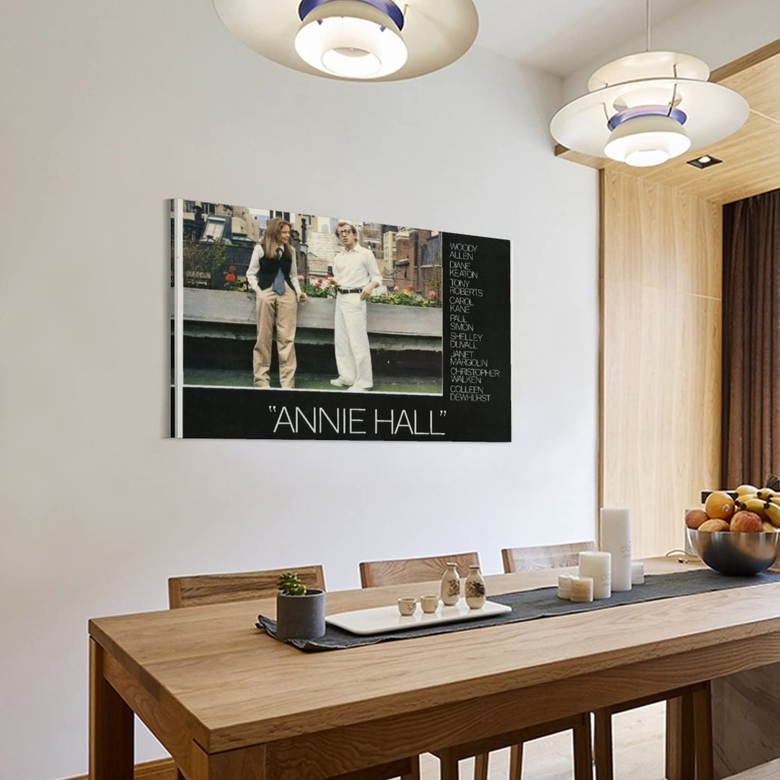 Annie Hall - Poster romantico di film su tela, decorazione da parete, per soggiorno, camera da letto, 60 x 90 cm