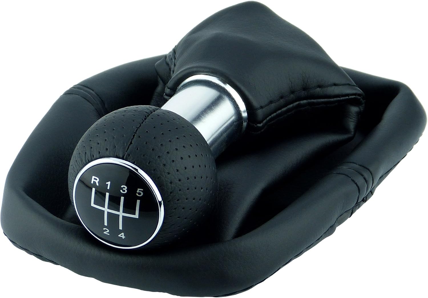 Schaltsack Komplettset Für VW Passat B6 2005-2011 - Schwarz Mit Chrom