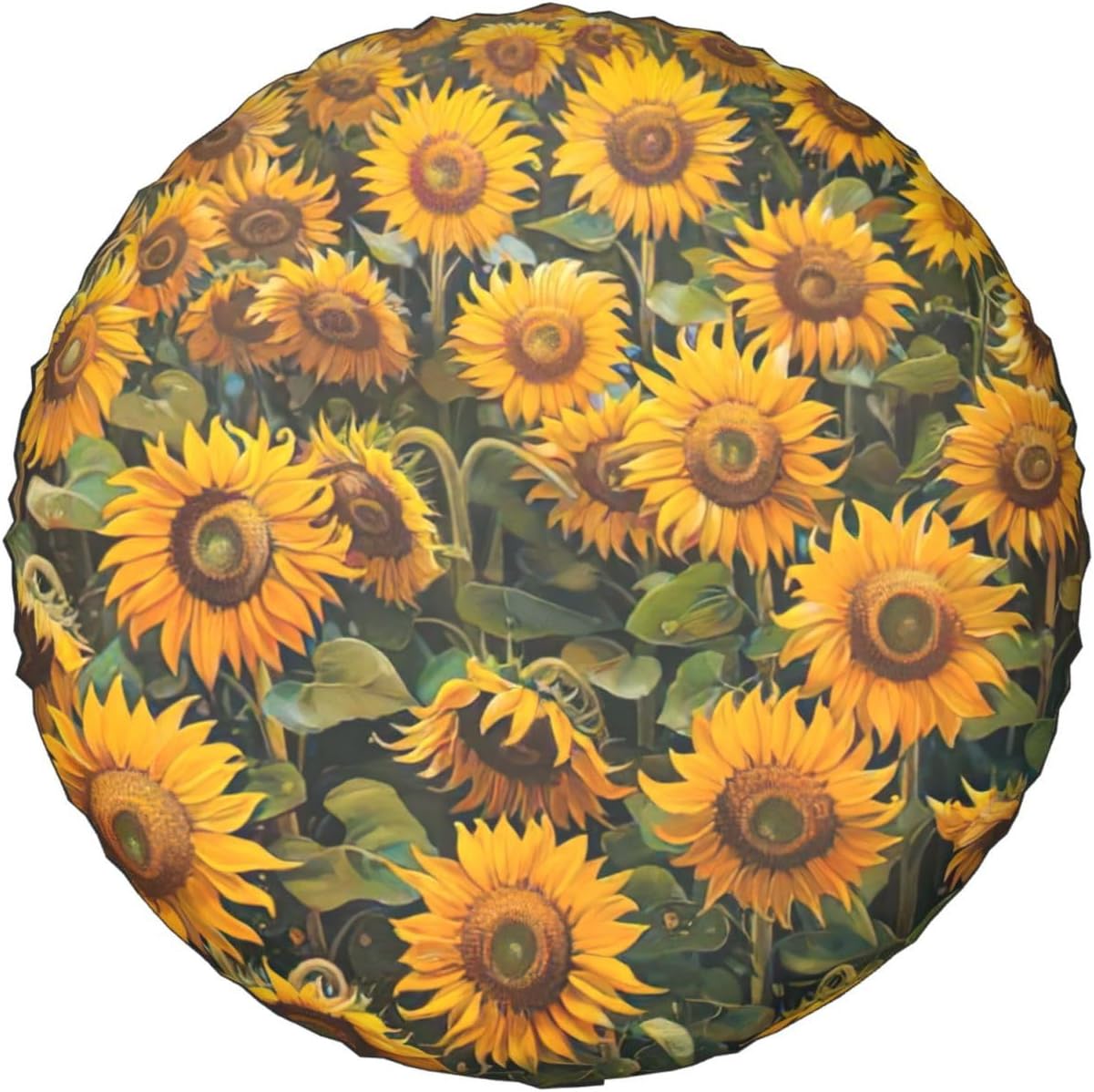 Sunflowers Print Tire Cover Universal Spare Wheel for Trailer Rv SUV Truck Camper Travel Accessories