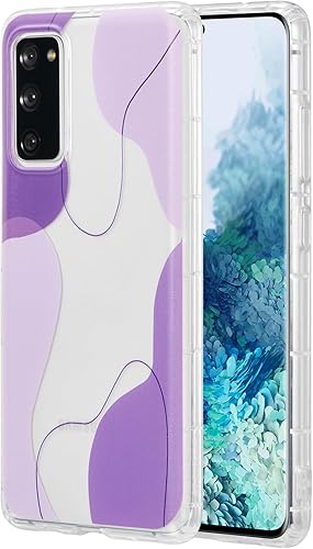Miniatura 9 de DEFBSC Funda compatible con Samsung Galaxy S20 FE, diseño artístico de forma suave con funda protectora de parachoques incorporada, bonita funda