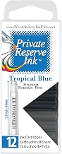 Private Reserve Fountain Pen Ink Cartridges, Tropical Blue