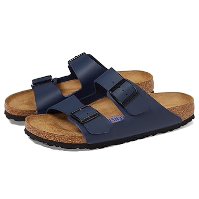 Birkenstock Arizona Soft Footbed Birko Flortm (Unisex) Sandals Navy Birko Flortm