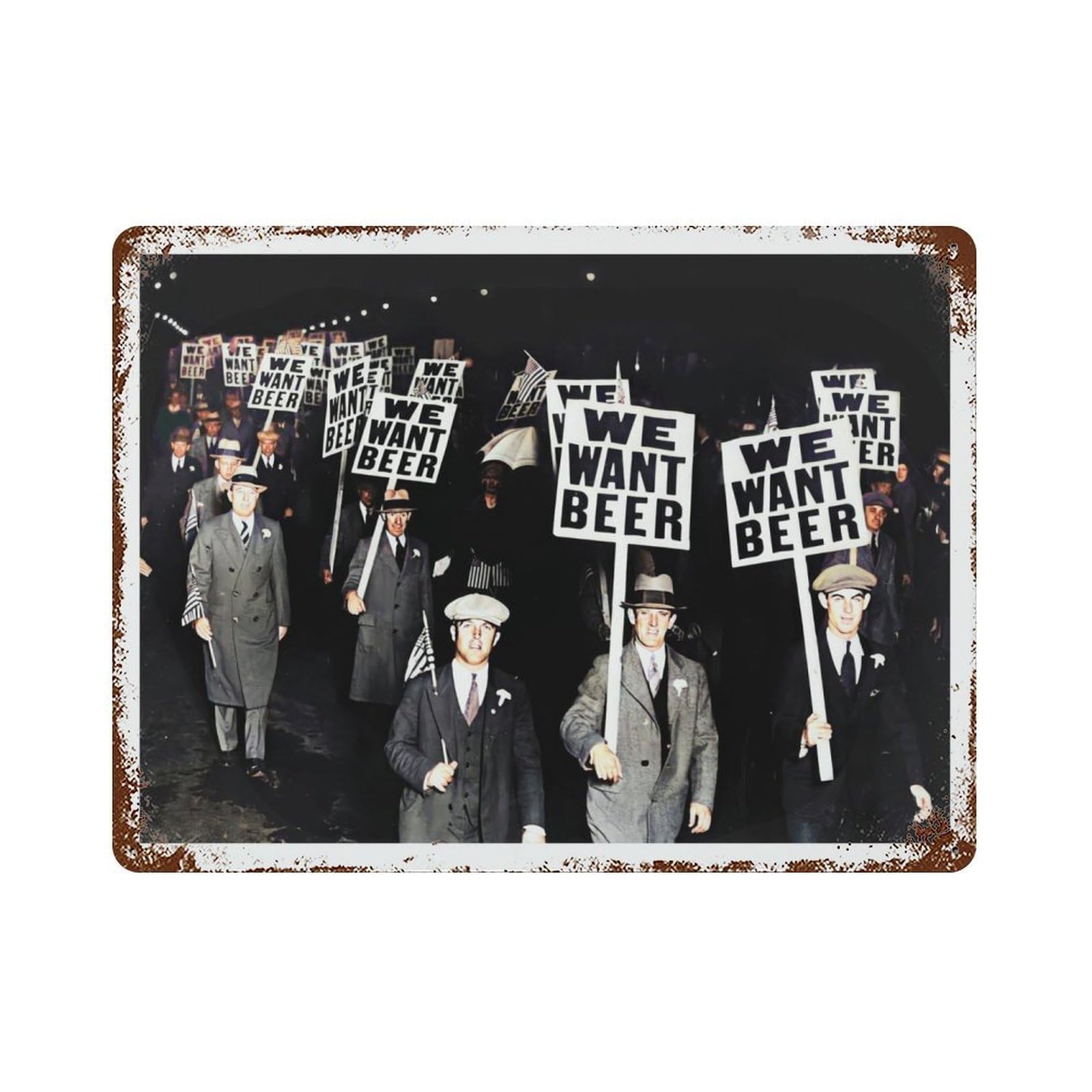 xiaoxiaoshen Prohibition 'we Want Beer' Vintage, Retro Bar C Wall Decor Art Metal Tin Poster Modern Home Decor Art Home Bar Shop Decorations Vintage Sign 30x40cm