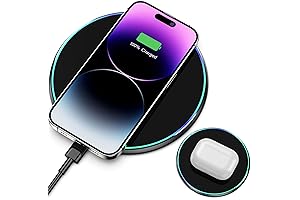 Wireless Charger Compatible with iPhone and Samsung Galaxy