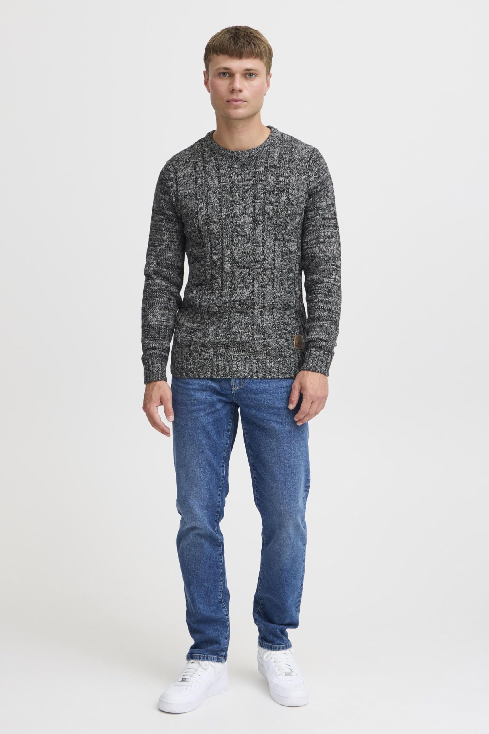 !Solid SDPhilemon Herren Pullover Grobstrick Rundhals-Ausschnitt