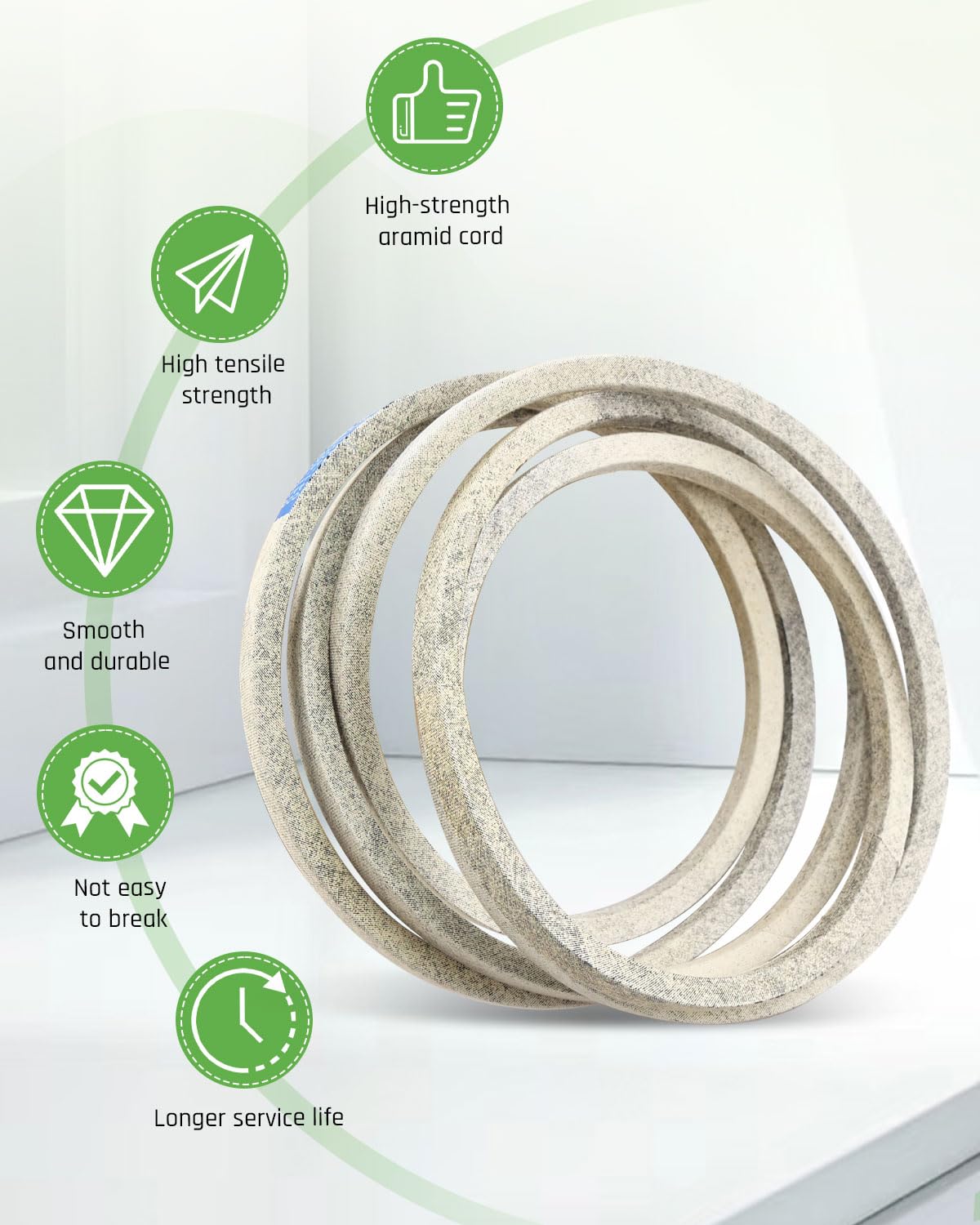 Deck Belt Fit for Bad Boy Maverick HD MZ Rambler 42" Deck Mower 2023 2024 2025 Revolt SD 42" Deck Mower 2023 2024, Replace 041-4023-00 041402300