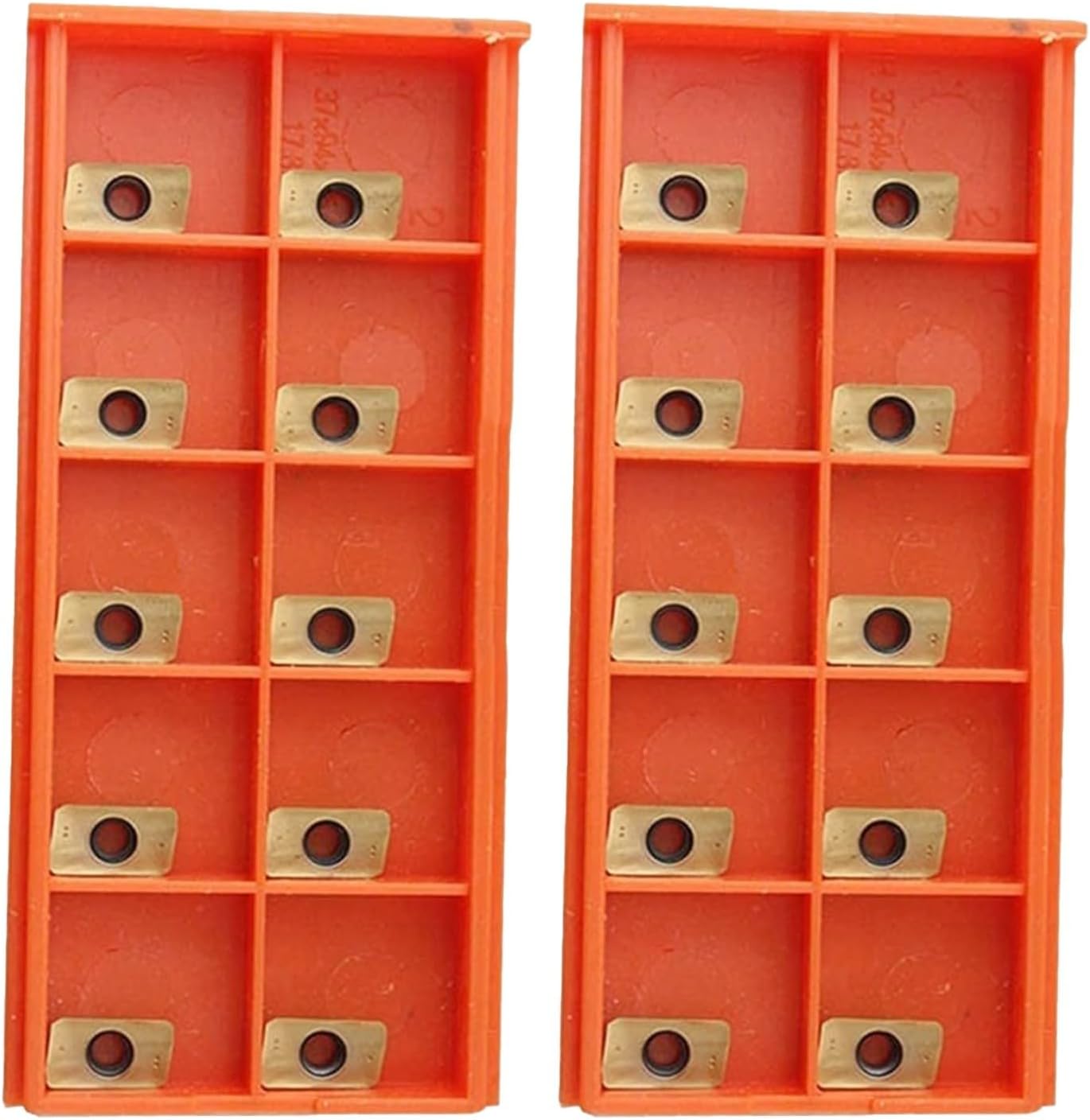 20Pcs Carbide Inserts, APKT11T3 Milling Inserts TiN Coated Carbide Inserts Turning Inserts for Face Milling Cutters