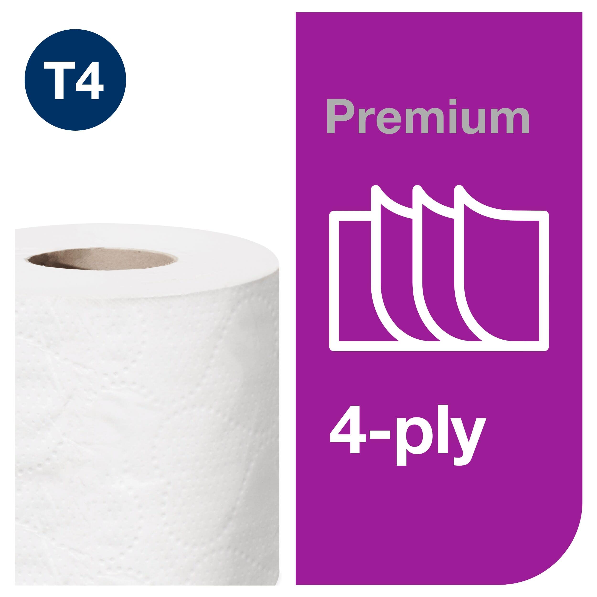 Tork Carta igienica convenzionale extra morbida, 4 veli, bianco T4, Premium, 42 × 150 fogli, 110406