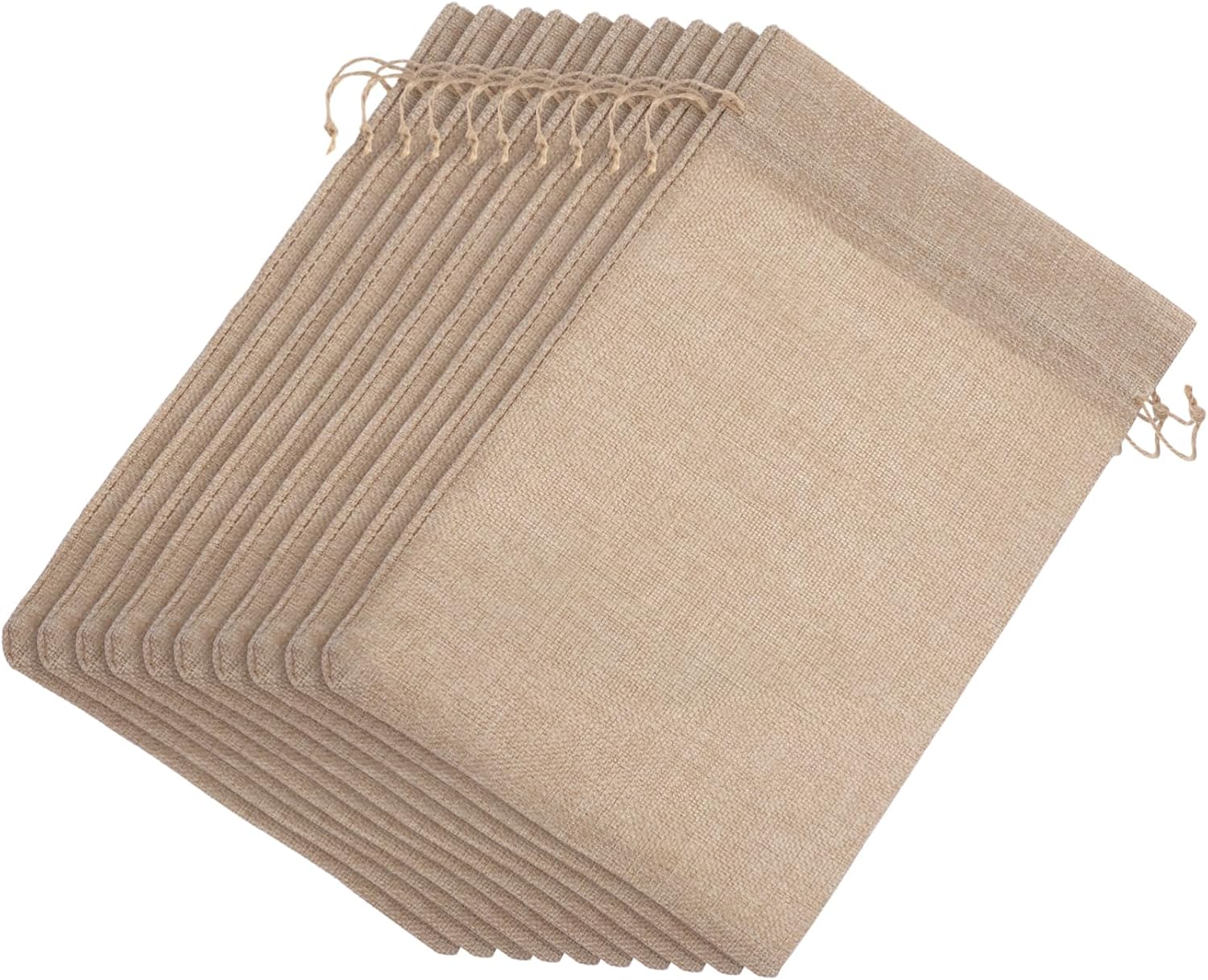 IWOWHERO Drawstring Bags Party Favors Jumbo Burlap Wrapping Bags Large Capacity for Wedding Birthday