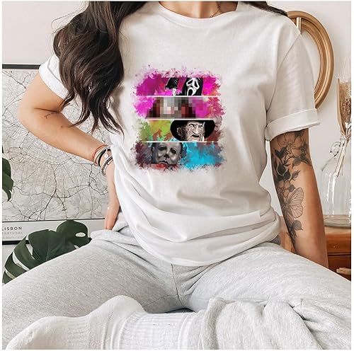 Miniatura 5 de 8 calcomanías para planchar de Halloween, parches de terror para planchar, calcomanías de calavera, murciélago, calabaza, automóvil enano, diseños