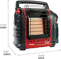 Vista 3 de Mr. Heater MH9BX - Calentador portátil de propano aprobado para Massachusetts/Canadá