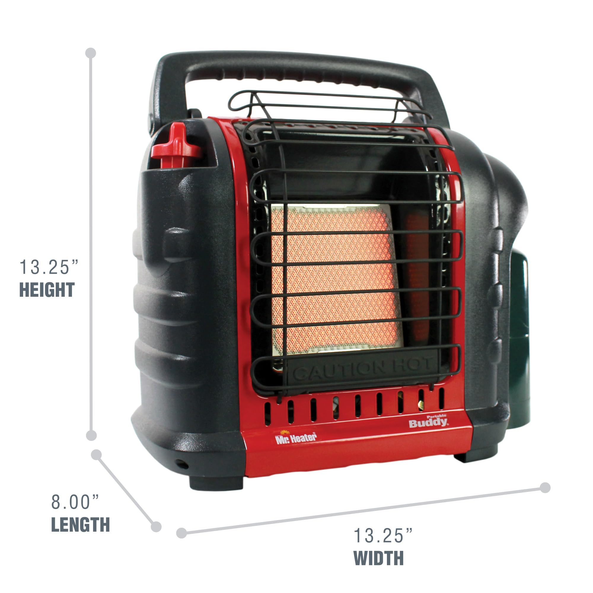 Mr Heater 9,000 BTU Portable Buddy Radiant Propane Heater - 3