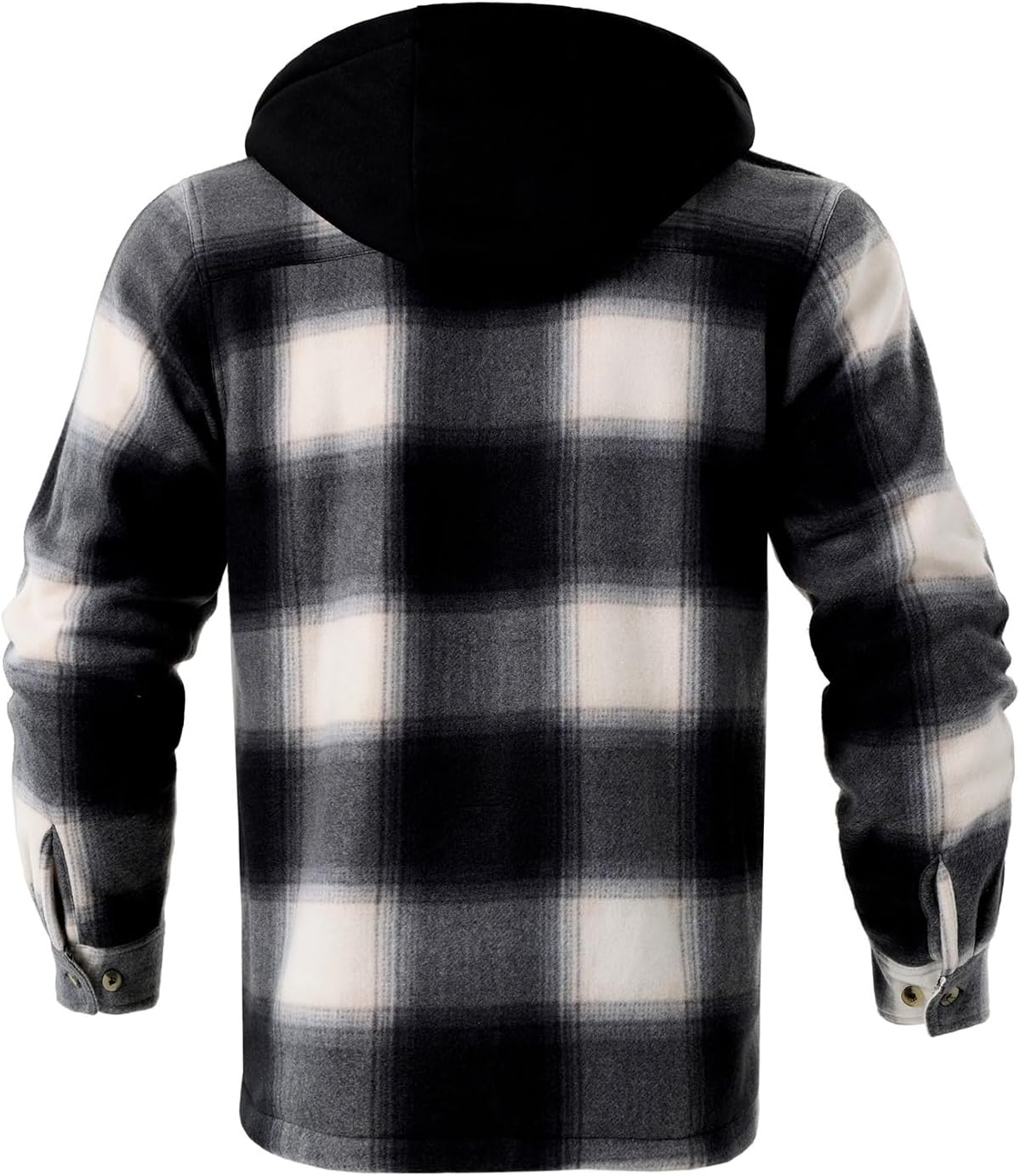 Facitisu Winter Heavy Warm Sherpa Lined Fleece Plaid Flannel Jacket Men Plus Size S-5XL Big&Tall Mens Coat