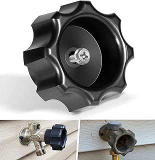 Camoo 630-7965 Wall Hydrant Handle & Screw Repair Kit for Prier/Mansfield Style Frost Proof Wall Hydrants 500 400 300 Series, Wheel Shaped Outdoor Faucet Handle