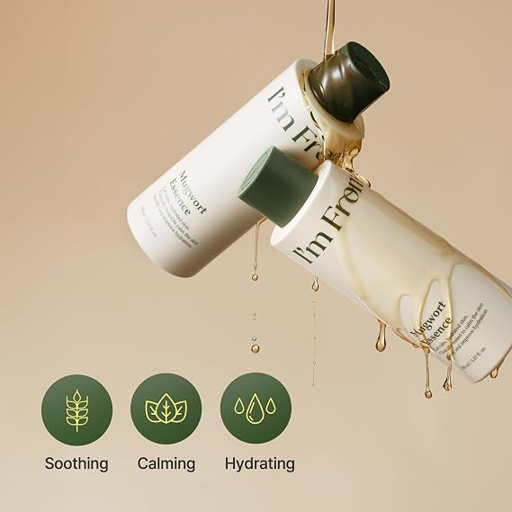Im From Mugwort Essence, Deep Calming Essence for Sensitive Skin, Hydrating & Skin Balancing, Vegan Korean Skin Care 5.07fl.oz