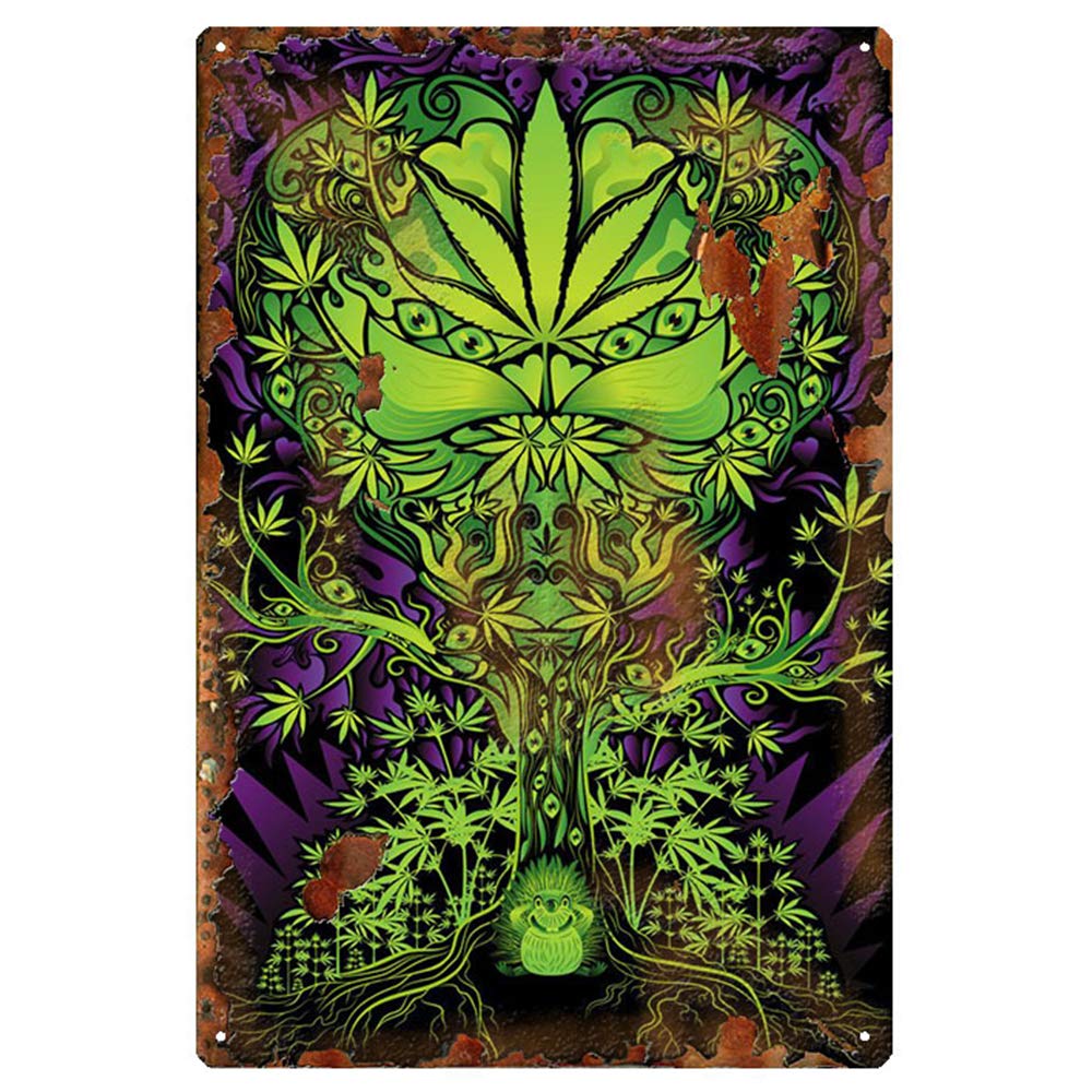 Amazon.co.jp: マリファナの葉ポスター大麻雑草鉄絵リーファー草絵画