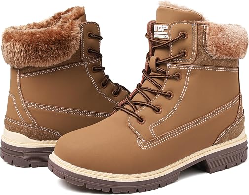 Winter Boots for Women Snow Boot Waterproof Non Slip | Soft 200g fur lining adds warmth and comfort while the water resistant upper helps keep feet dry