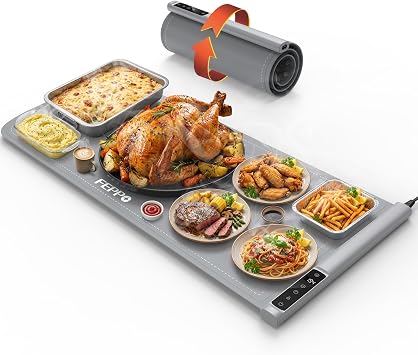FEPPO Warming Mat for Food, 36"x16" Electric Food Warming Mat 500W