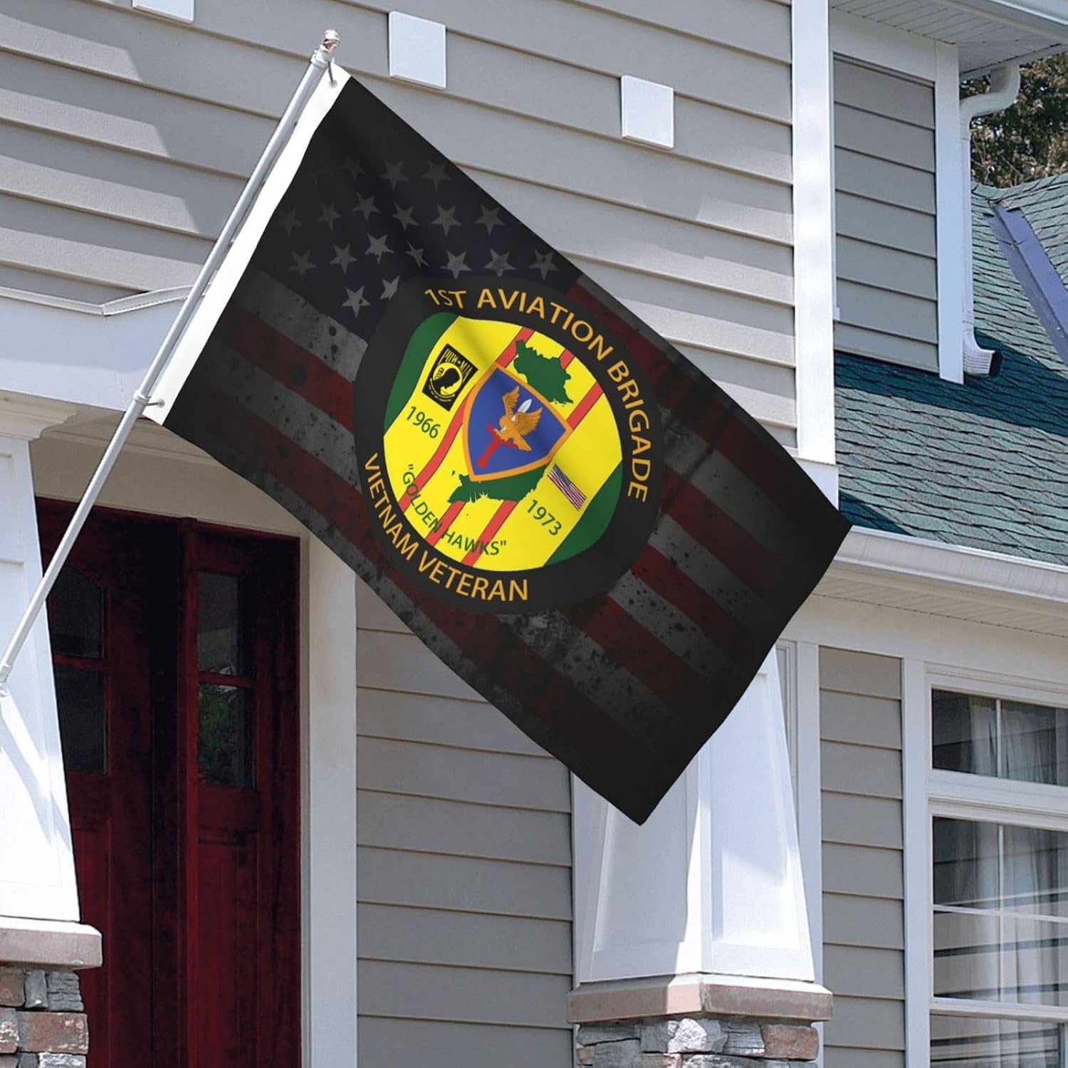 First Aviation Brigade Vietnam Veteran 3x5 Ft Flag - Durable Polyester, Double-sided Design for Outdoor or Indoor Use84